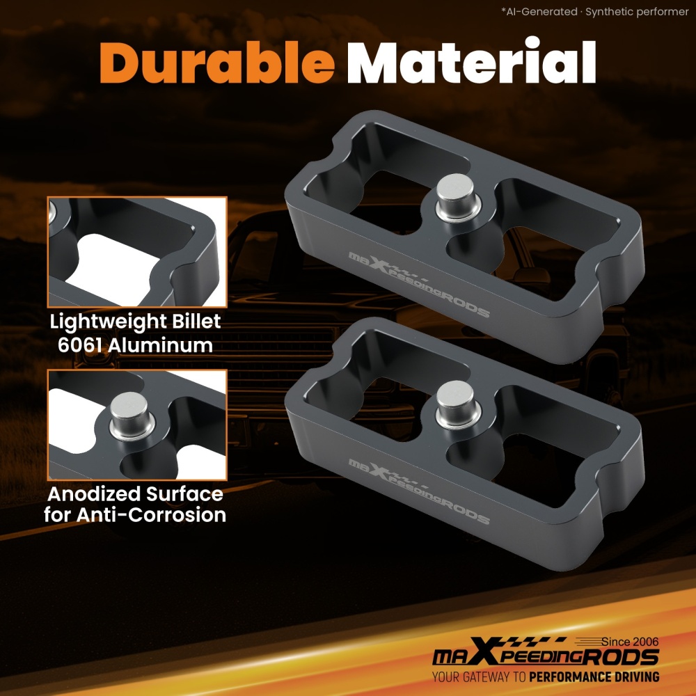 1 Lowering Block Rear compatible for Chevy S10 Blazer 1982-2003 Aluminum CNC
