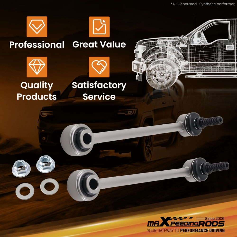 Rear LR Sway Bar End Links 1-3.5Inch lift For 2007-2021 compatible for JEEP Wrangler JKJL