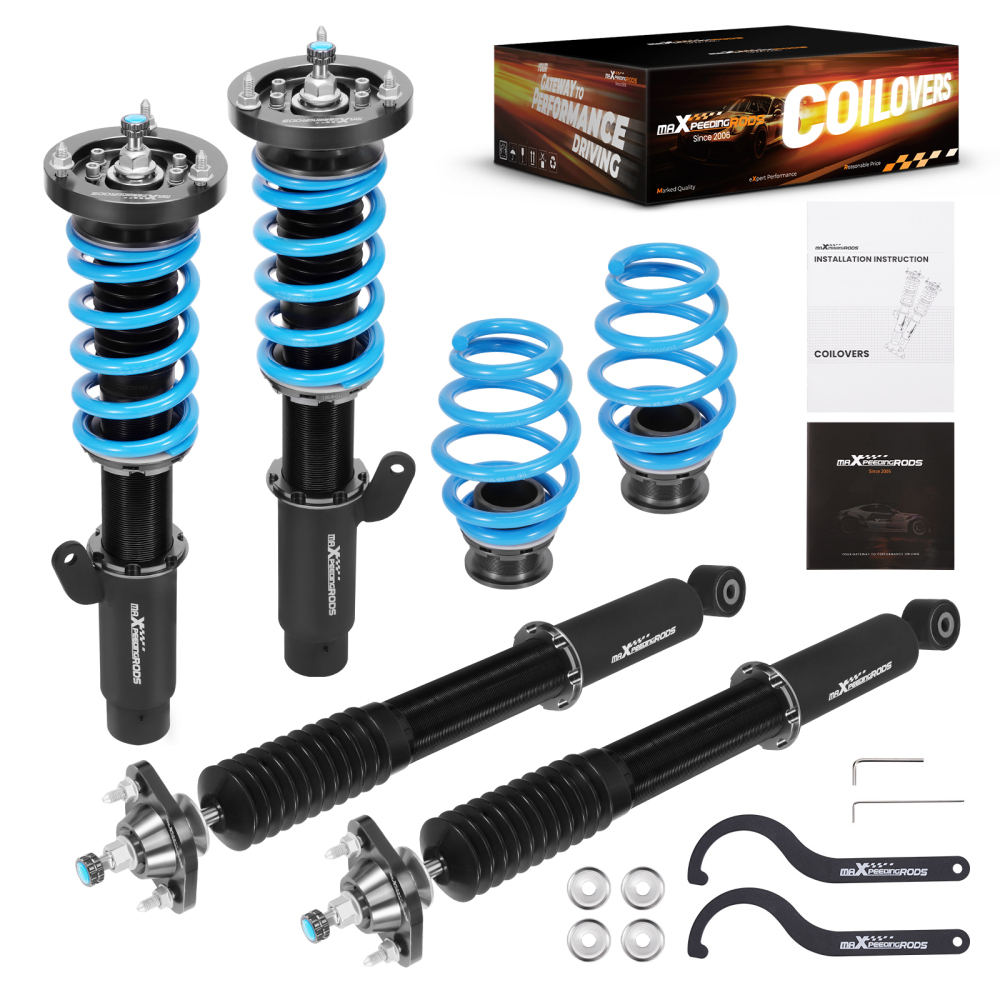 Compatible for BMW 3 Series E46 325Ci 2001-2005 T6 Upgrade Lowering Coilovers maXpeedingrods