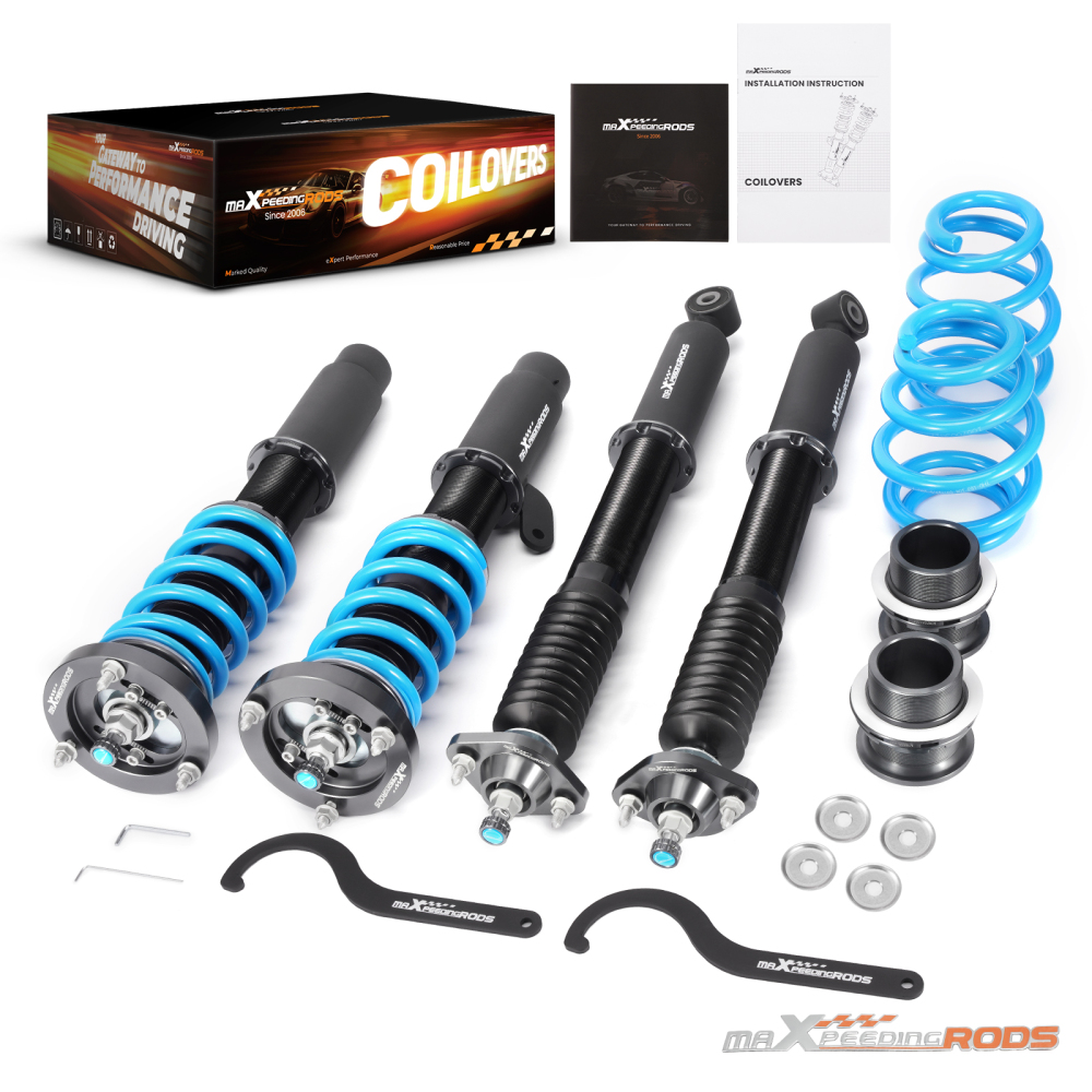 Compatible for BMW 3 Series E46 323i 1998-2000 T6 Upgrade Lowering Coilovers maXpeedingrods