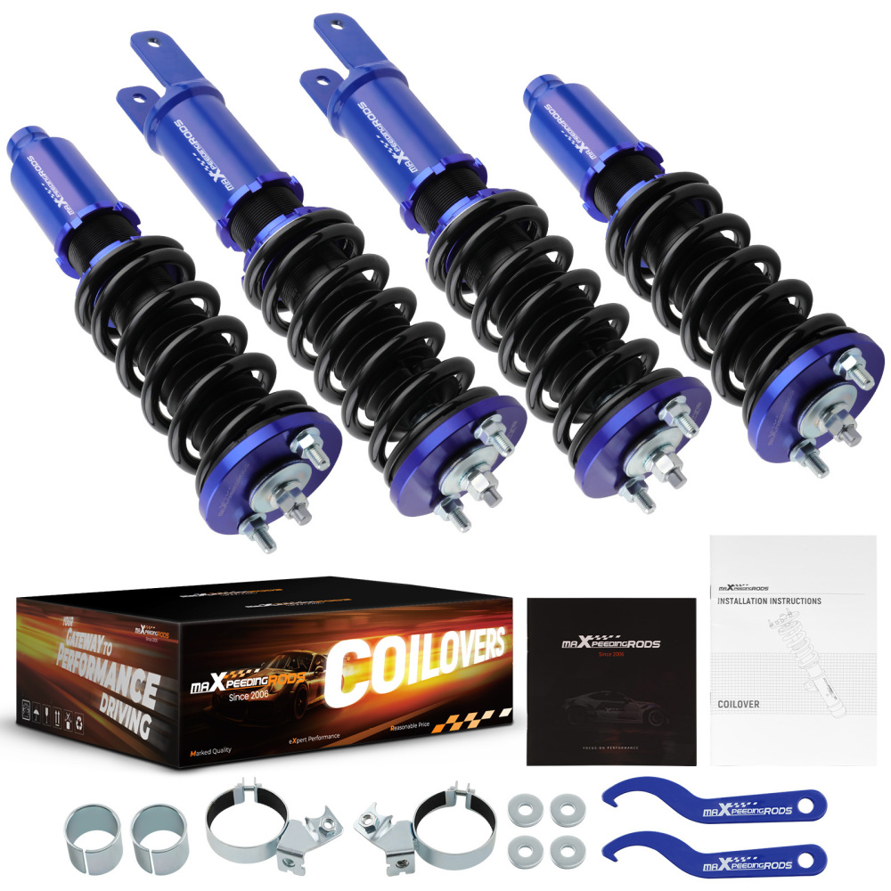 Compatible for Honda CR-X del Sol 1992-1995 Height Adjustable Coilovers maXpeedingrods
