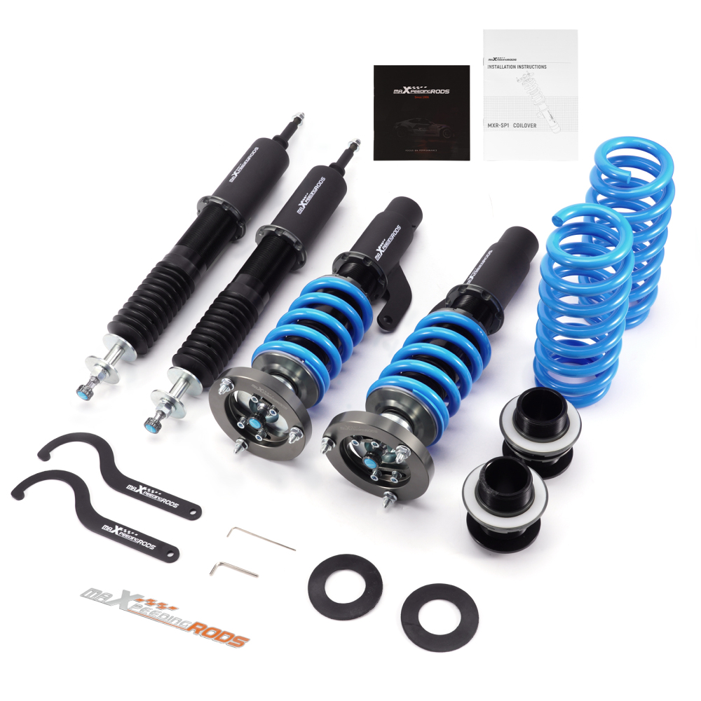 Compatible for BMW 3 Series E90/E92 328xi AWD 2007-2008 T6 Upgrade Lowering Coilovers maXpeedingrods