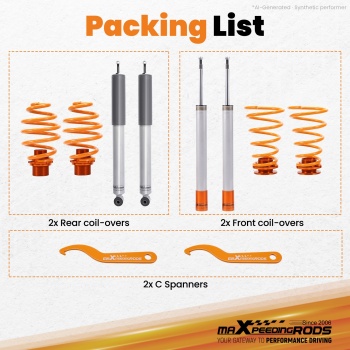 Lowering Suspension Coilovers Kit compatible for BMW E30 3 Series SaloonCoupe Cabrio