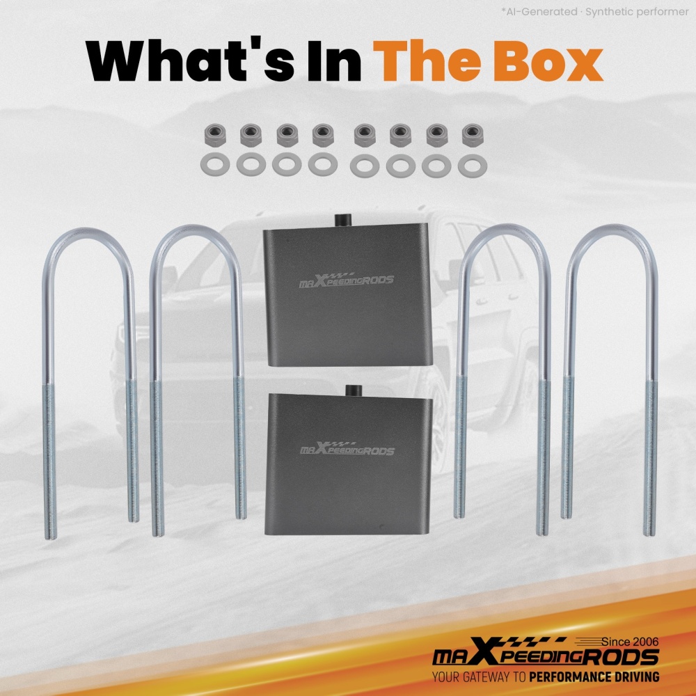 4” Drop Lowering Blocks Kit EXTRUDED BLOCKS