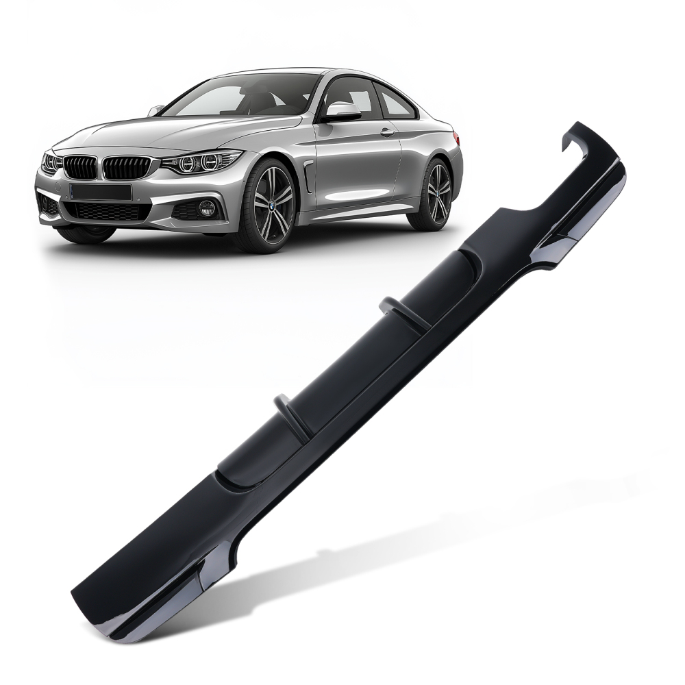 Rear Diffuser Gloss Black compatible for BMW 3 Series E92 E93 M Sport 2006 2007-2013 2014