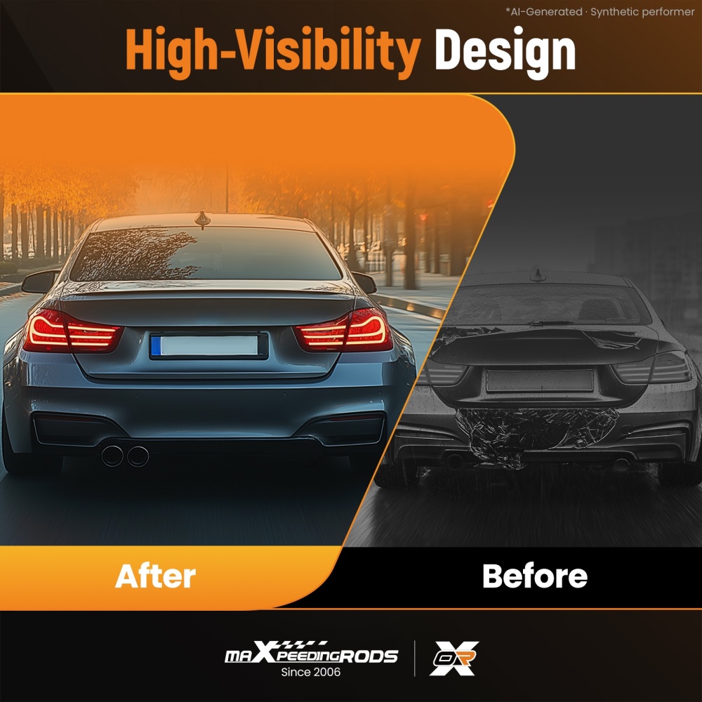 Rear Diffuser Gloss Black compatible for BMW 3 Series E92 E93 M Sport 2006 2007-2013 2014