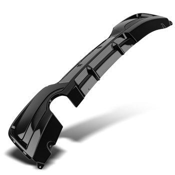 Rear Diffuser Dual Exhaust compatible for BMW 1 Series F20 F21 PRE-LCI M Sport Gloss Black