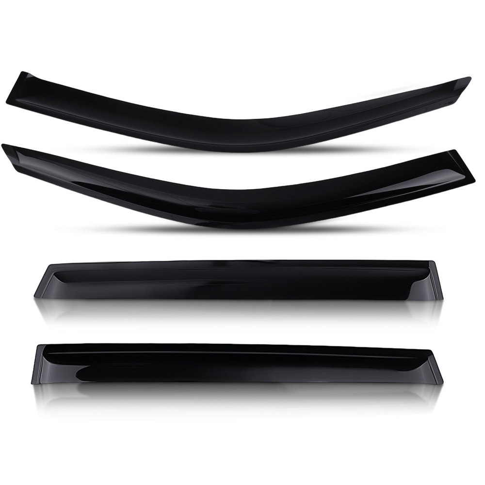 Wind Deflectors Visors Rain Shields compatible for BMW X5 F15 2013-2018 Outside Mount
