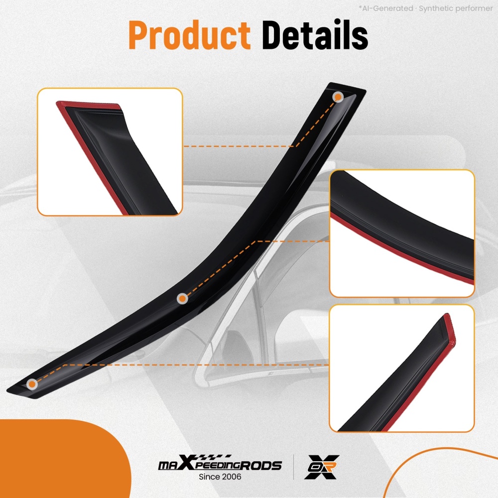 Wind Deflectors Visors Rain Shields compatible for BMW X5 F15 2013-2018 Outside Mount
