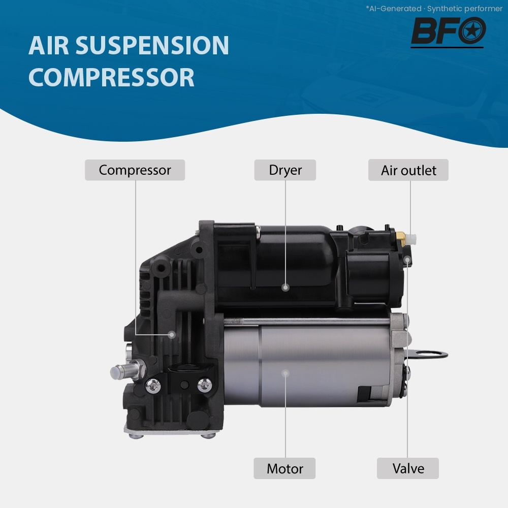 New Air Suspension Compressor Pump compatible for Mercedes ML GL Class W166 X166 1663200104