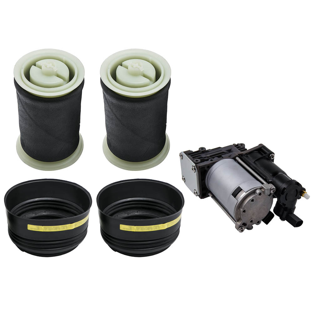 2x Suspension Neumatica Aire Muelle Luftfeder + compresor compatible para BMW X5 E70 X6 E71