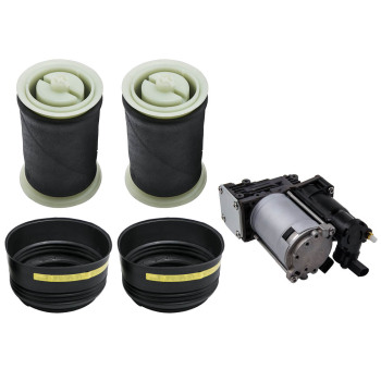 2x Suspension Neumatica Aire Muelle Luftfeder + compresor compatible para BMW X5 E70 X6 E71