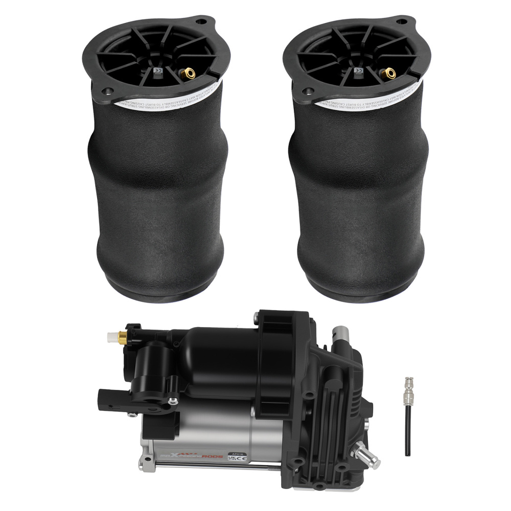 Air Spring Bags + Compressor Pump compatible for Mercedes W639 Viano Vito 03-14 A6393200204