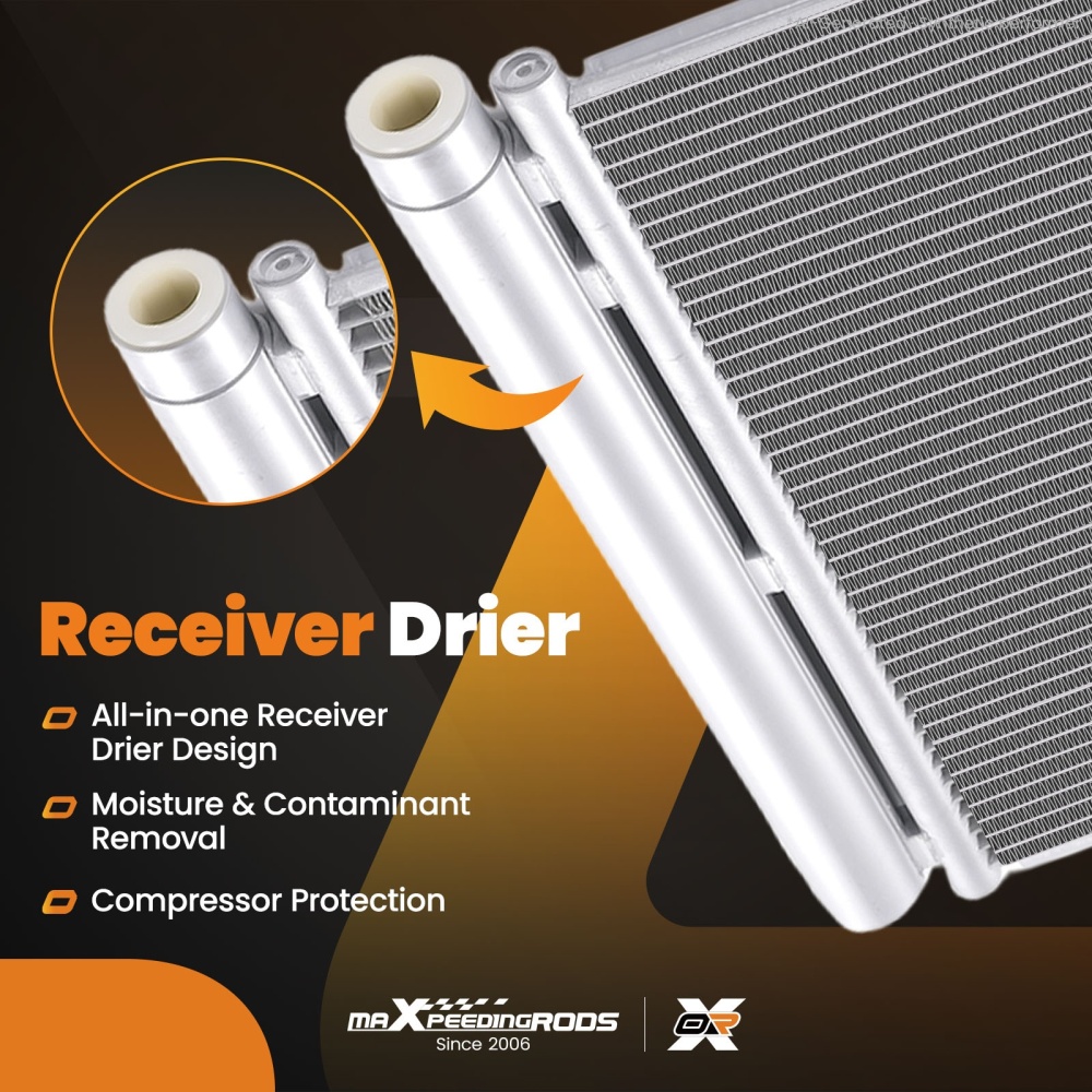 A/C Condenser compatible for Nissan Kicks 2018-2022 NI3030184 AC30121 With Receiver Drier