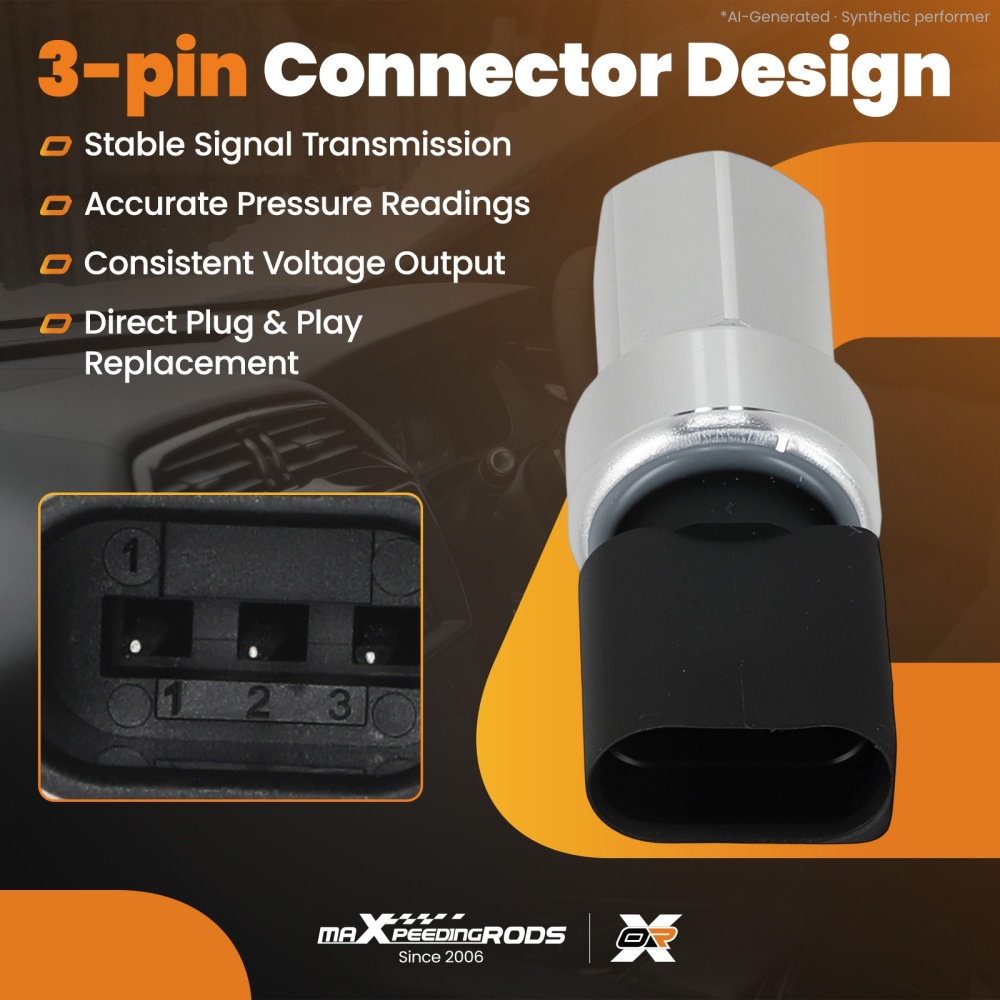 A/C Air Conditioning Pressure Switch Sensor compatible for VW Caddy Passat Touran 1J0959126