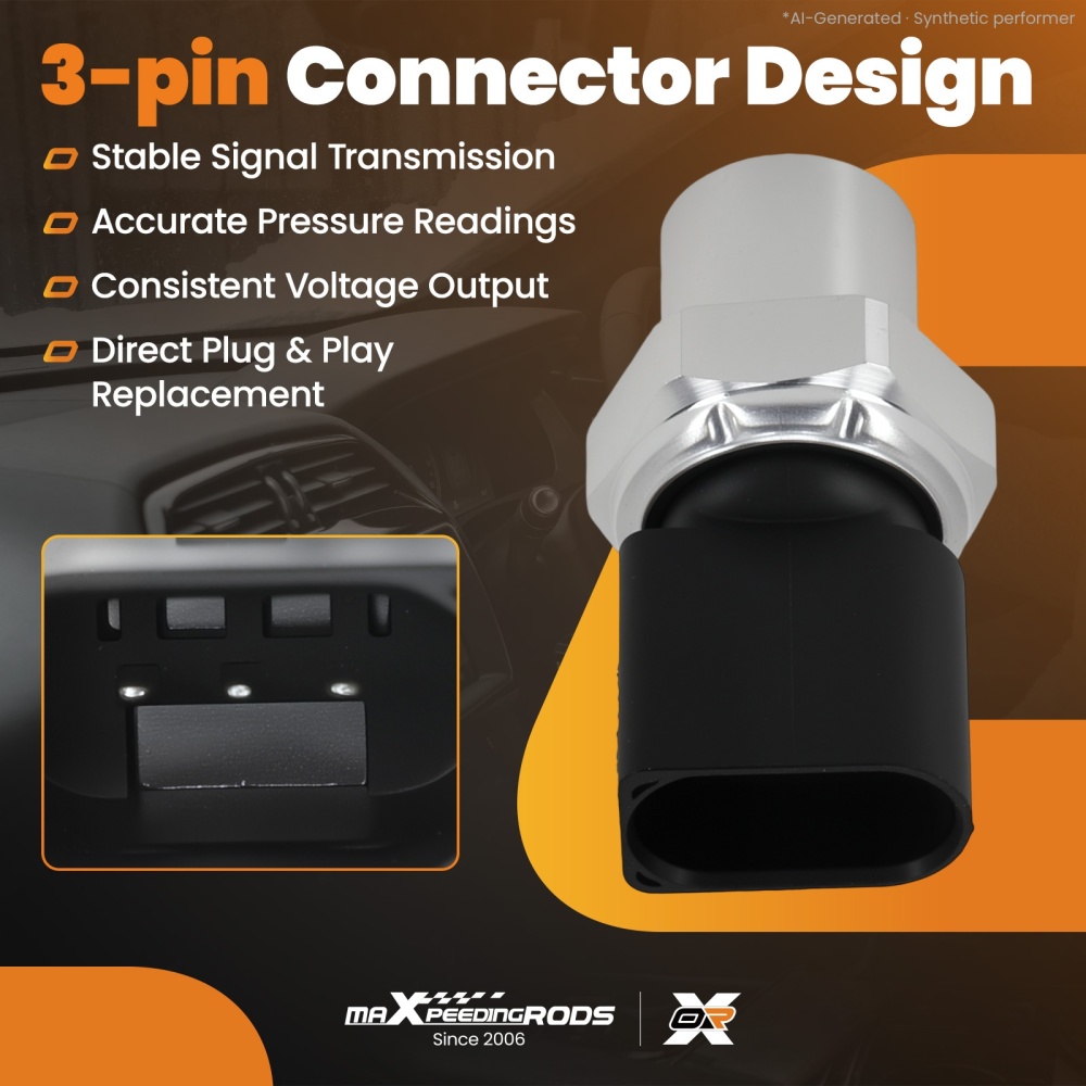 Compatible for AC Pressure Switch Sensor compatible for Audi A3/A4/A5 1.4L 1.8L 2.0L 2010-2023 5Q0959126A
