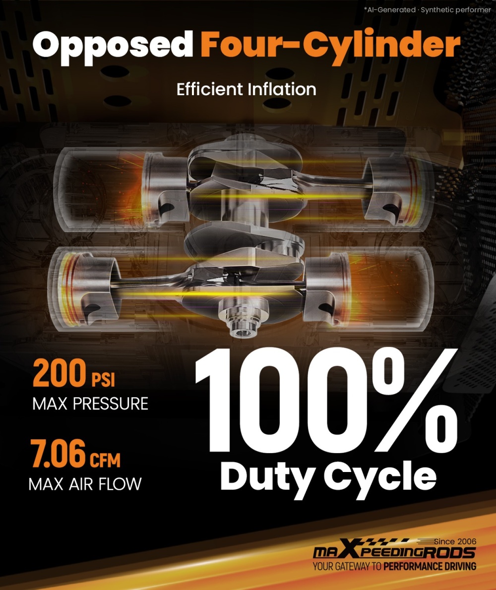 maXpeedingrods Off-Road Air Compressor Tire Inflation Kit with Digital Tire Inflator – High-Performance 4x4 Portable Air System