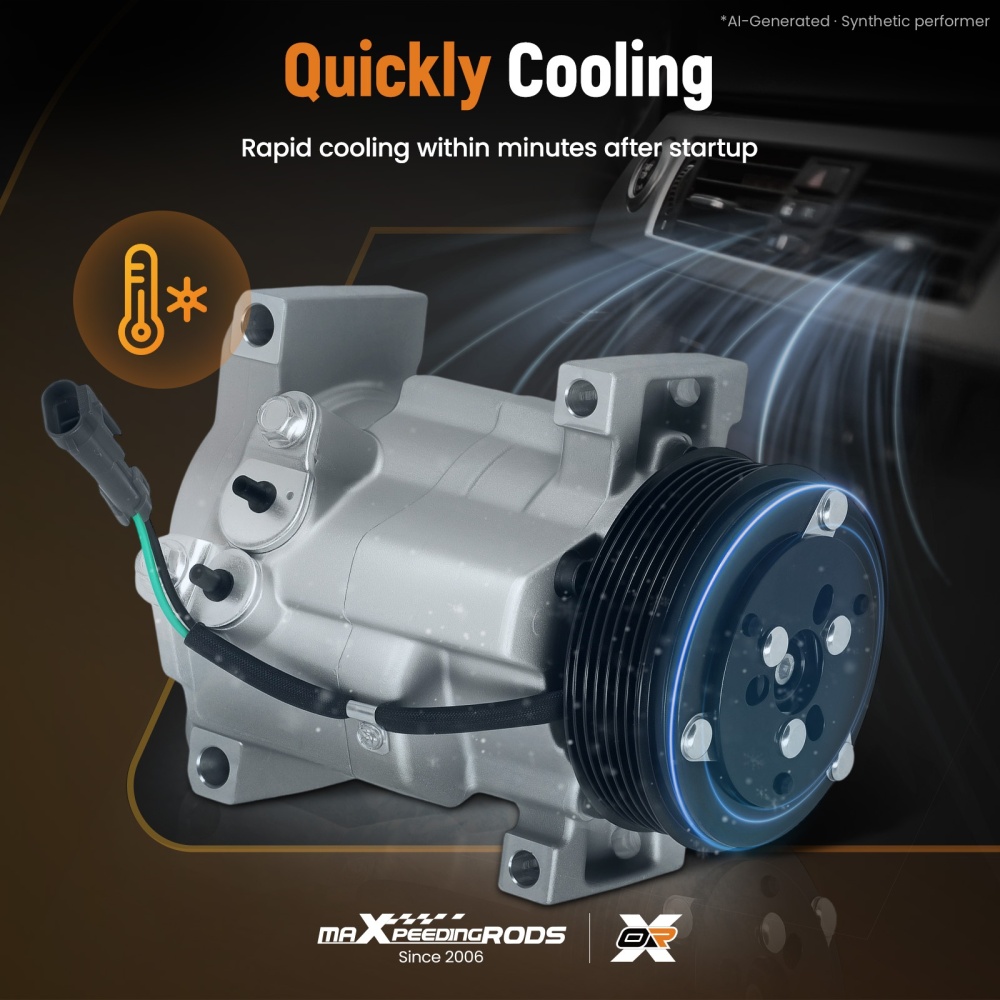 Compatible for AC Compressor compatible for Cadillac DeVille Seville 4.6L V8 2000-2005 CO28000C 10S17F