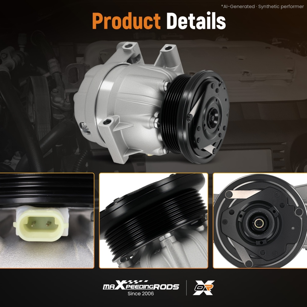 Compatible for AC Compressor 110mm compatible for Pontiac Grand Prix 96-03 compatible for Chevy Venture 97-00 10165426