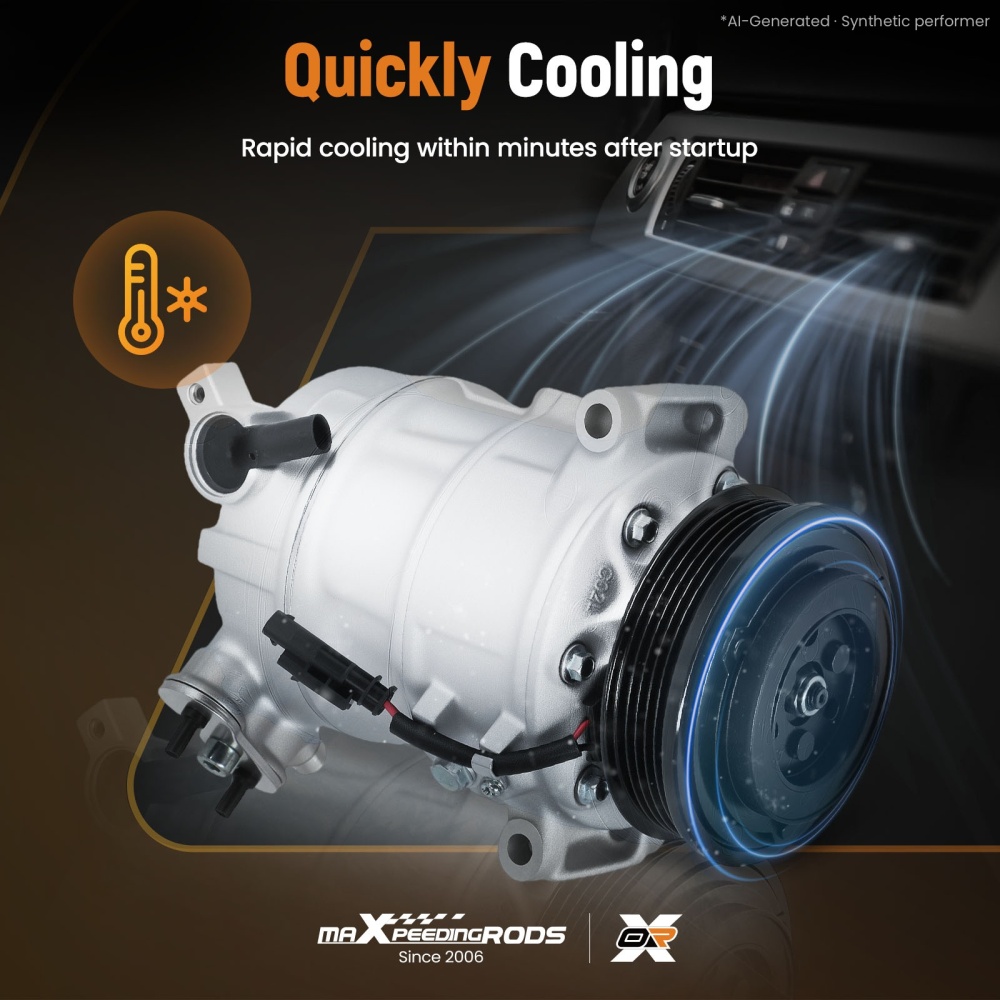 A/C compatible for AC Compressor compatible for Chevrolet Equinox / GMC Terrain 2.4L Engine 12-15 CO22229C