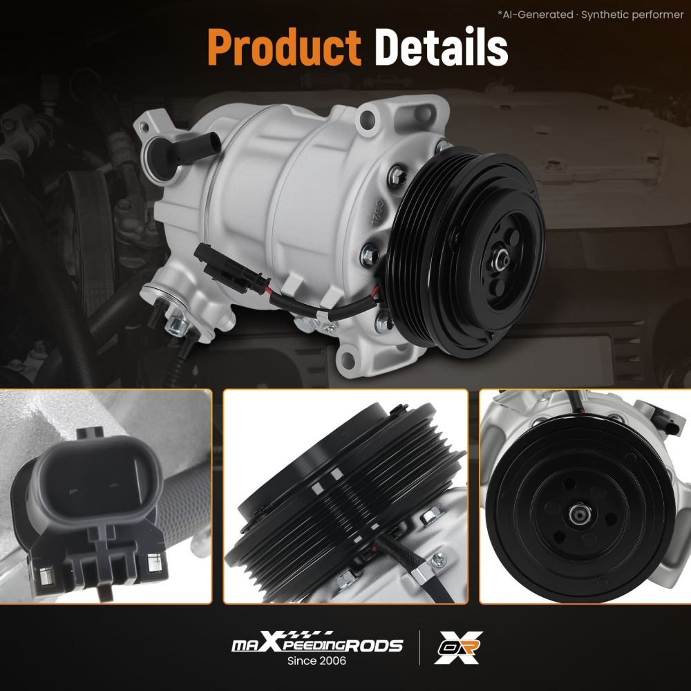 A/C compatible for AC Compressor compatible for Chevrolet Equinox / GMC Terrain 2.4L Engine 12-15 CO22229C