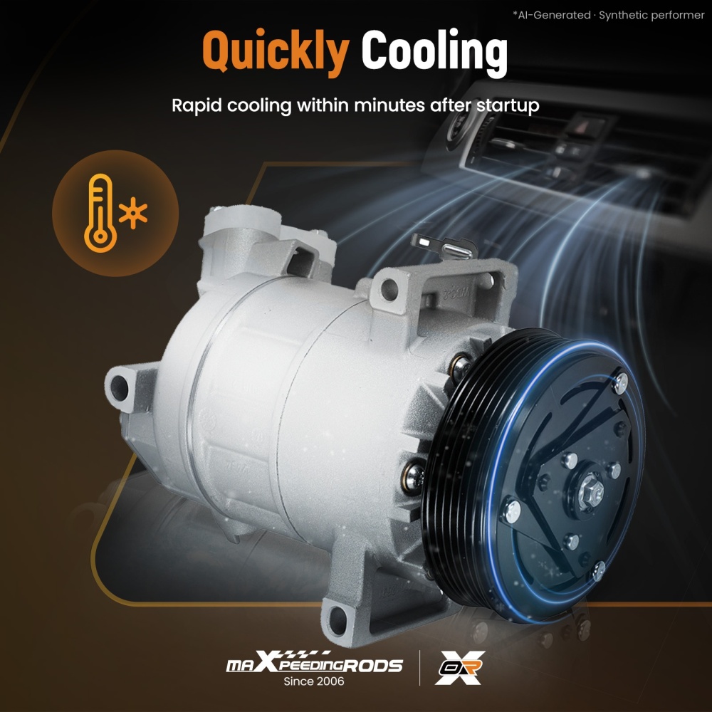 A/C Compressor W/ Clutch CO29072C compatible for Nissan Tsuru Sentra L4 1.6L 1.8L 2013-2019