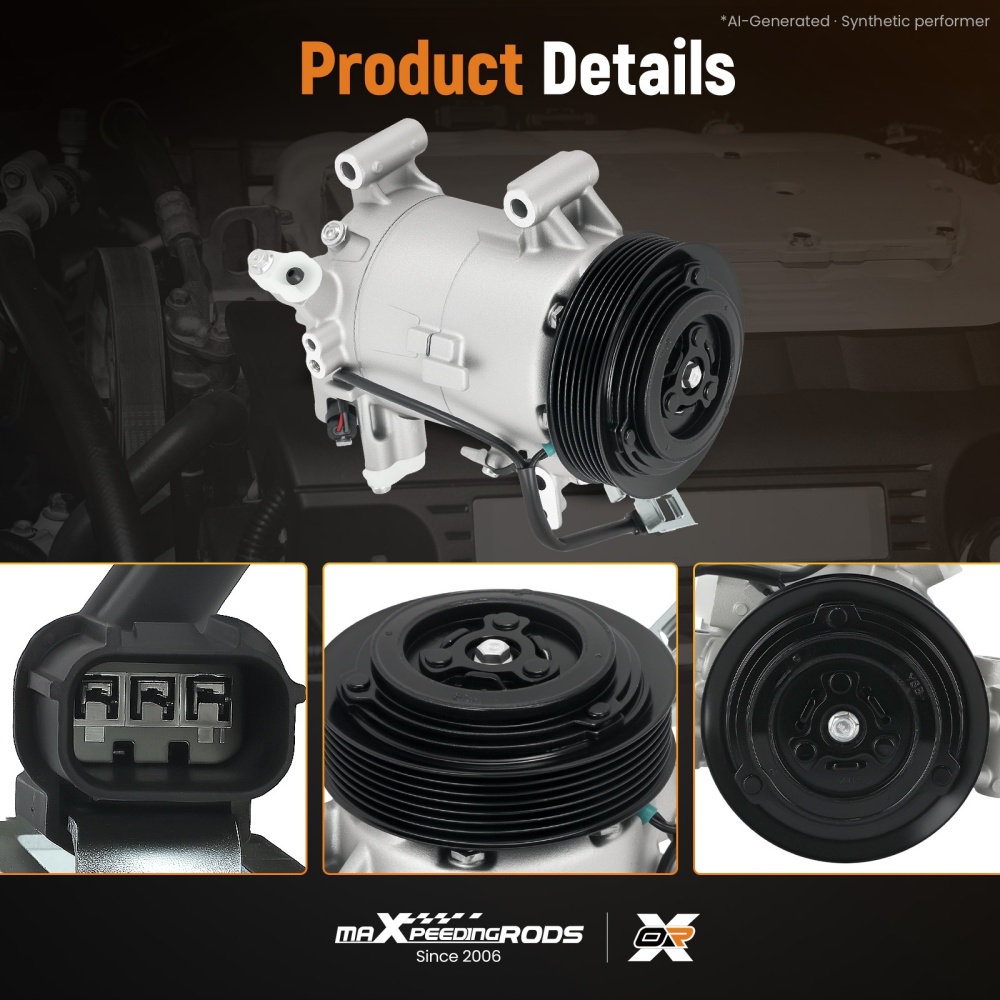 Air Conditioning Compressor compatible for Honda Civic 2.0L L4 2016-2021 CO-29272C PAG46