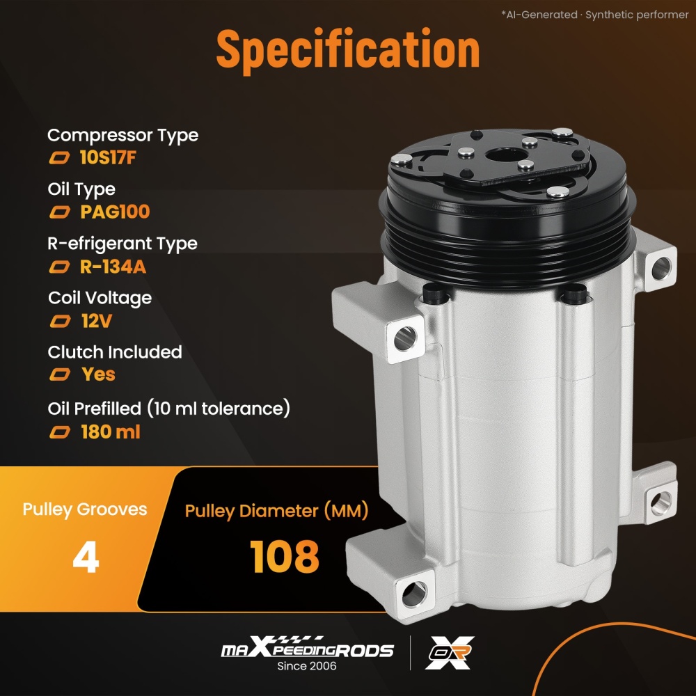 Air Conditioning Compressor compatible for Chevy  Express 1Silverado1500 25003500  CO29002C