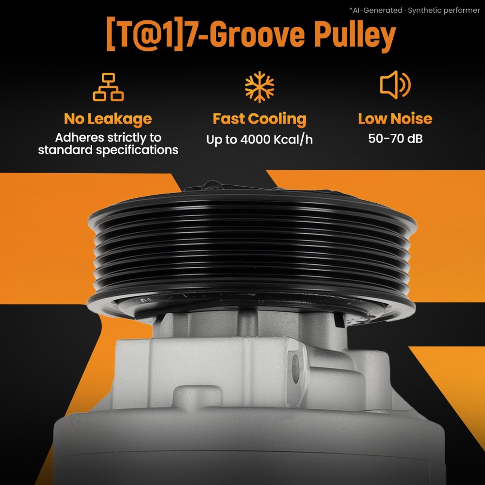 QS90 compatible for AC Compressor w/ Clutch compatible for Mitsubishi Lancer 2009-2017 7813A350 6 Groove