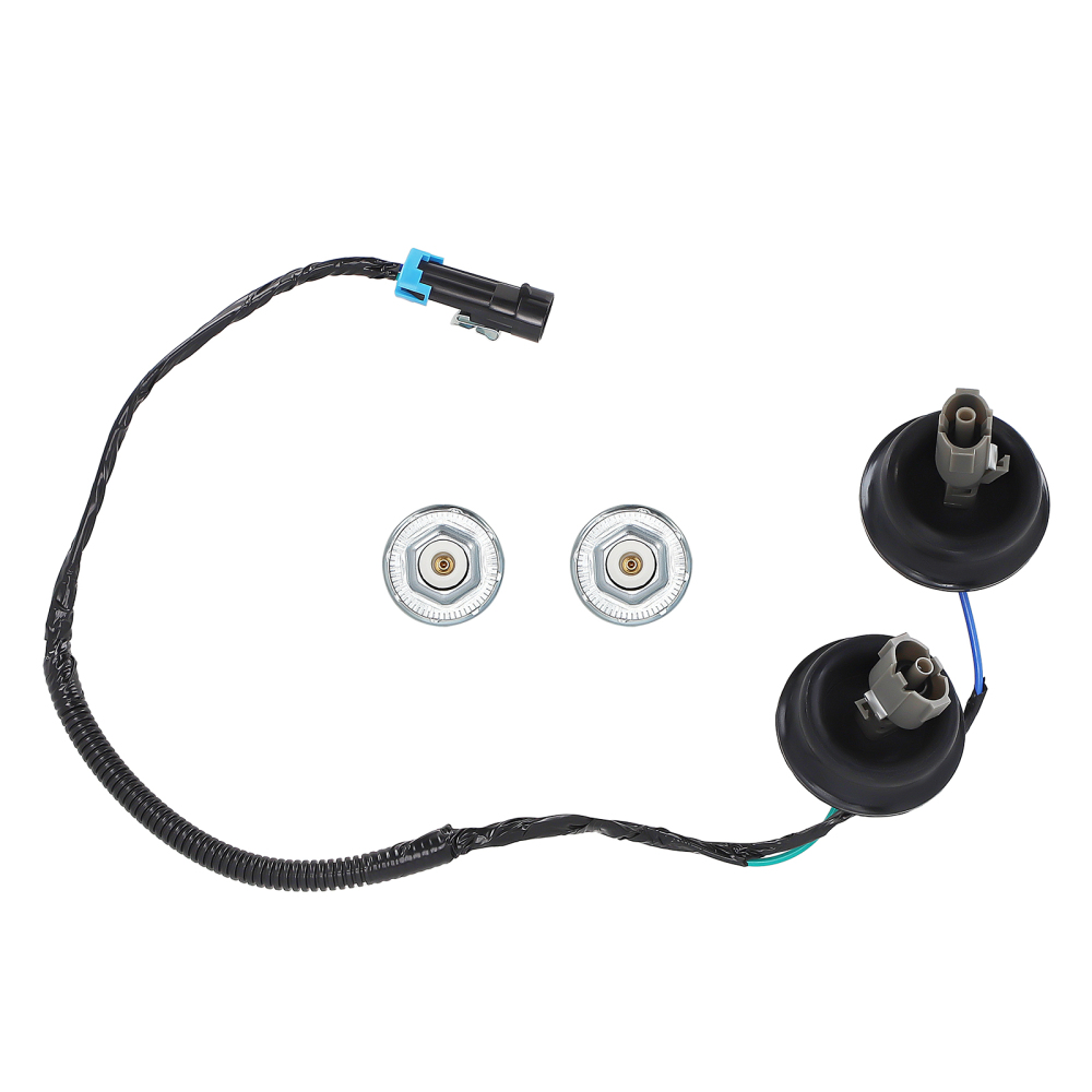 Compatible for Hummer H2 Engine 10456603 Knock Sensor with Harness Pair Kit 12601822
