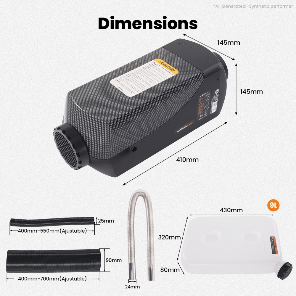 Air Diesel Heater LCD Remote 8KW 12V/24V For Boat Motorhomes campervans SUV