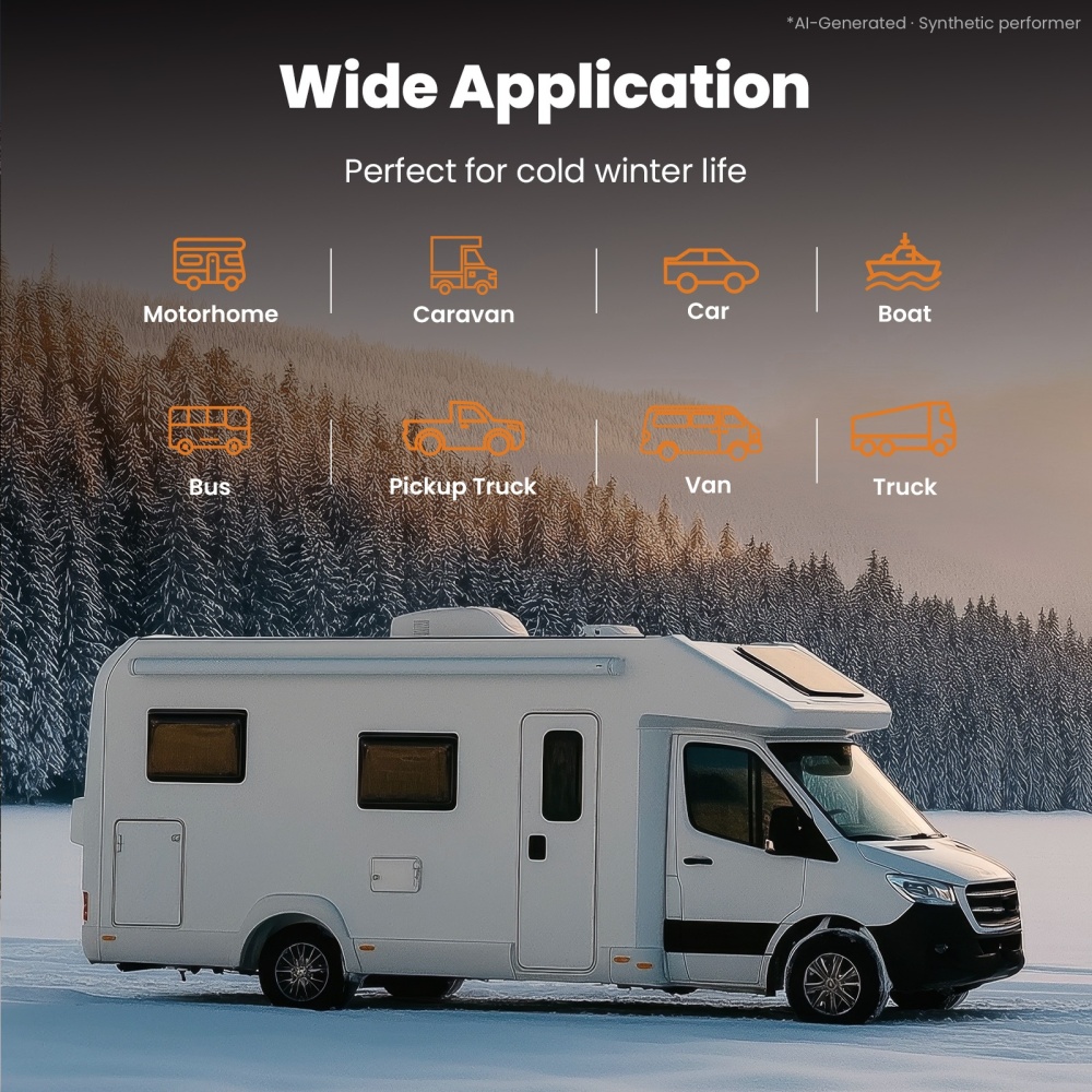 Air Diesel Heater LCD Remote 8KW 12V/24V For Boat Motorhomes campervans SUV