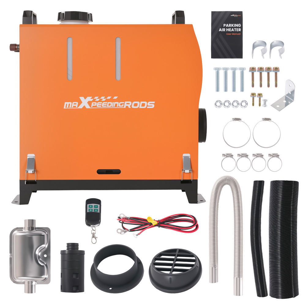 12V/24V Air Diesel Heater 8KW 4Holes All in One +LCD Monitor for RV Trailer Bus