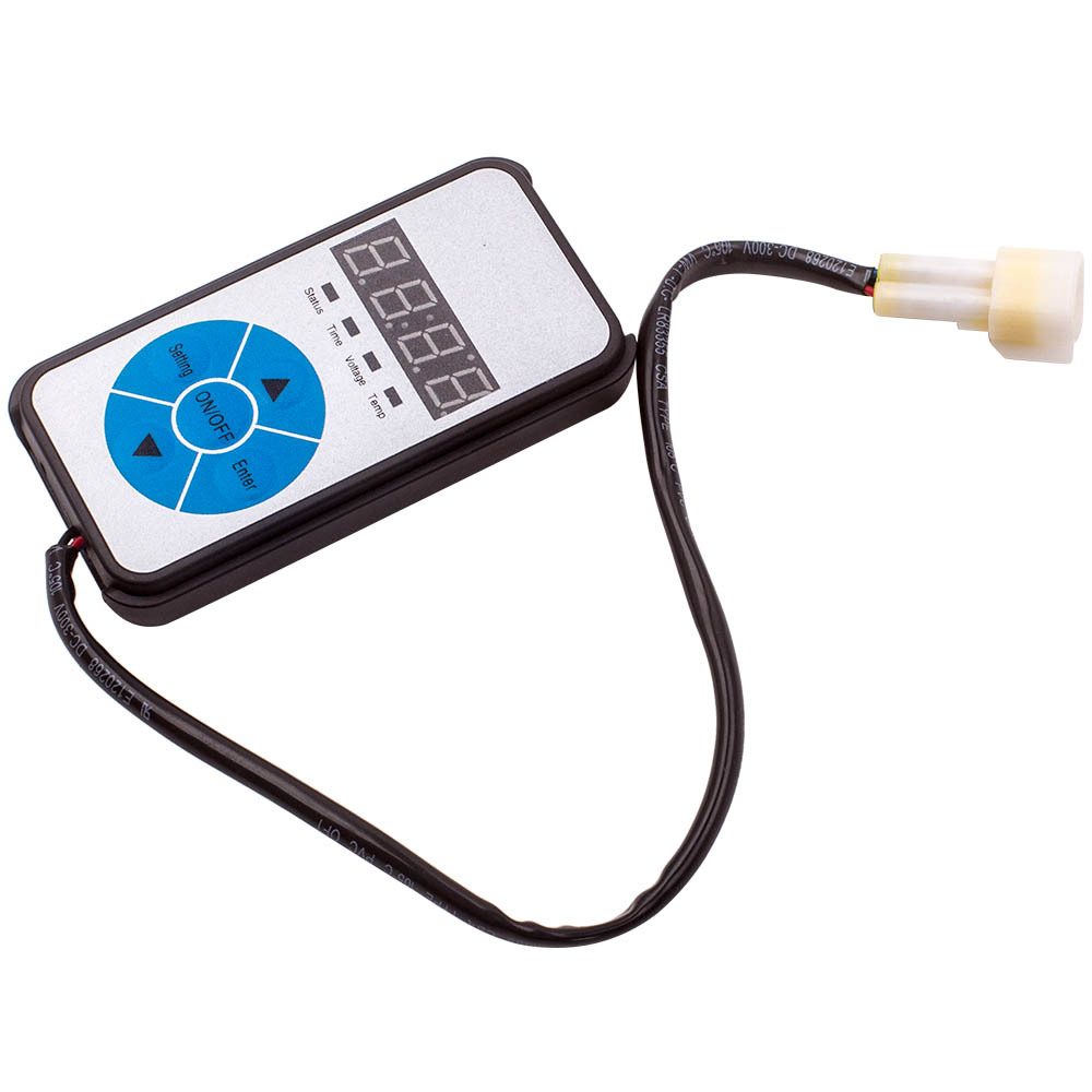 12V 5KW Calentador de aire diesel 10L Silenciador de tanque Fliter T-Piece Motor de interruptor digital