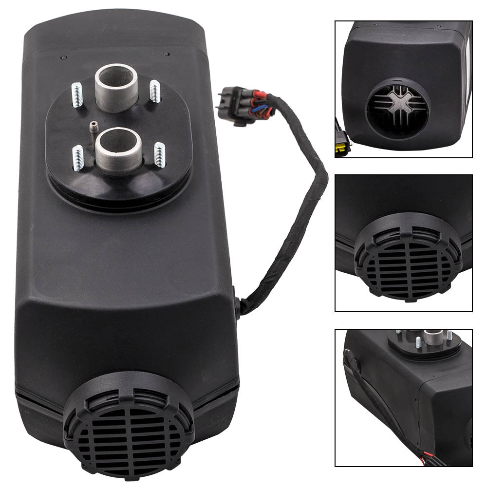 Interruptor de perilla de calentador de combustible diésel de aire 2KW 12V + tanque de 10L para camión, barco, remolque, coche