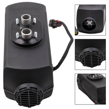 Interruptor de perilla de calentador de combustible diésel de aire 2KW 12V + tanque de 10L para camión, barco, remolque, coche