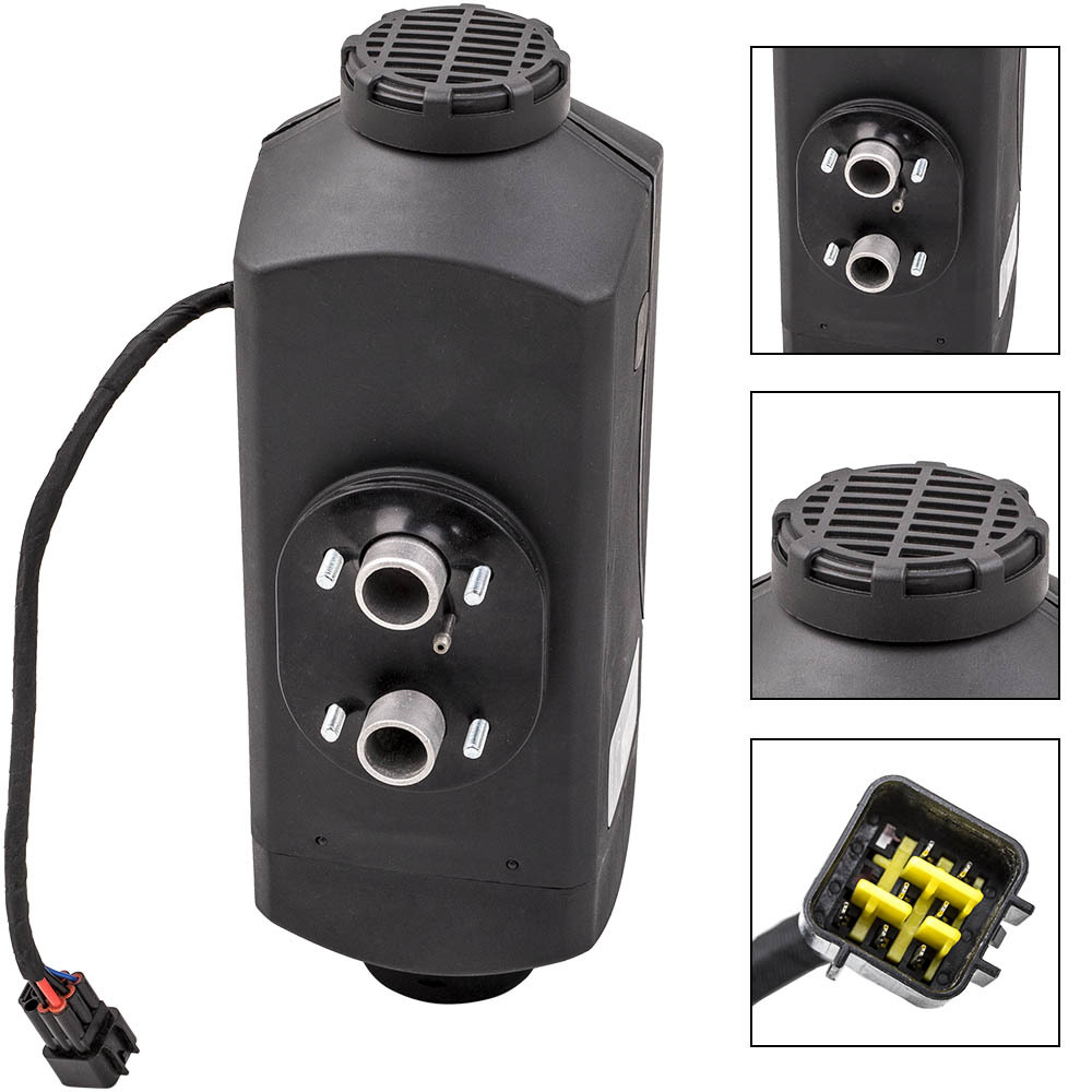 Interruptor de perilla de calentador de combustible diésel de aire 2KW 12V + tanque de 10L para camión, barco, remolque, coche