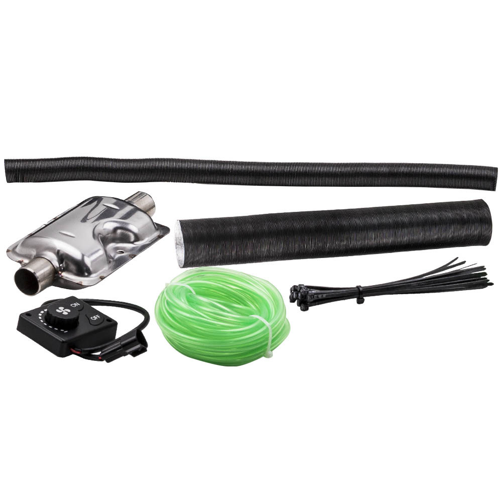Interruptor de perilla de calentador de combustible diésel de aire 2KW 12V + tanque de 10L para camión, barco, remolque, coche