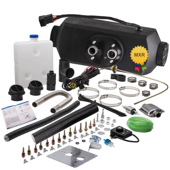 Interruptor de perilla de calentador de combustible diésel de aire 2KW 12V + tanque de 10L para camión, barco, remolque, coche