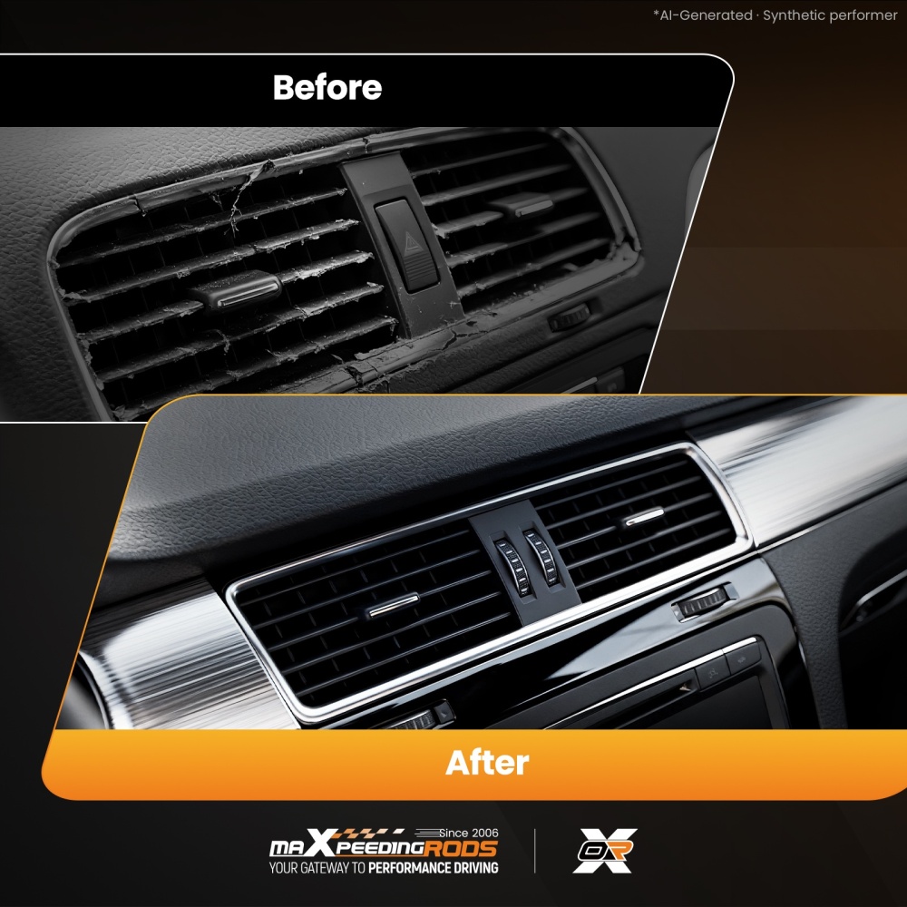 4Pcs A/C compatible for Vent Plate compatible for Chevy GMC Truck 1973-1980 3979751 Black ABS PC