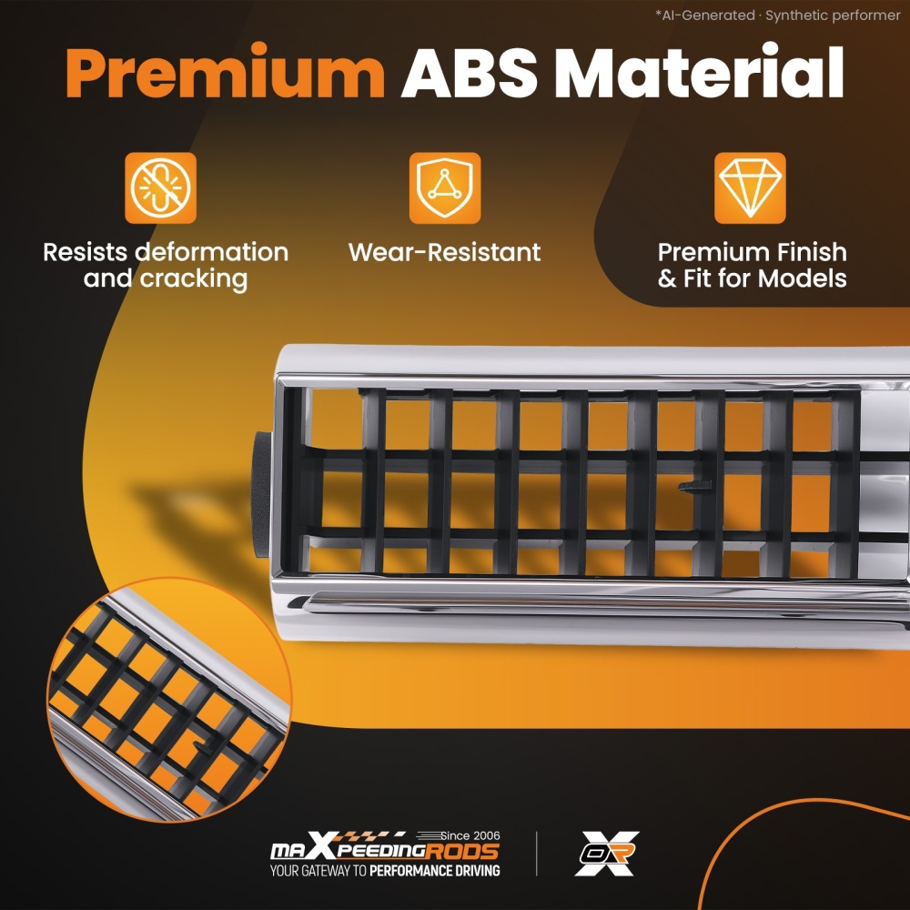 Compatible for AC Vent Molding Plate compatible for Chevy K20/C10 1981-1986 DP7898RNH BAP10502 5PC