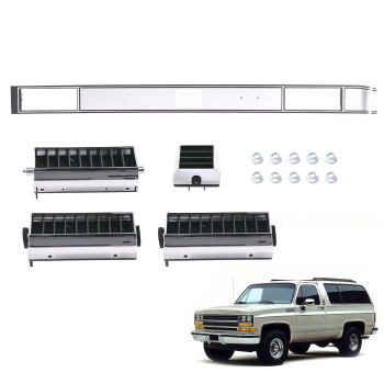 Compatible for AC Vent Molding Plate compatible for Chevy K20/C10 1981-1986 DP7898RNH BAP10502 5PC
