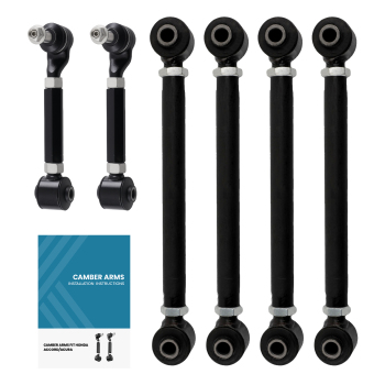 6 Pcs Rear UpperLower Control Toe Camber Arms compatible for Honda Accord 2003-2007