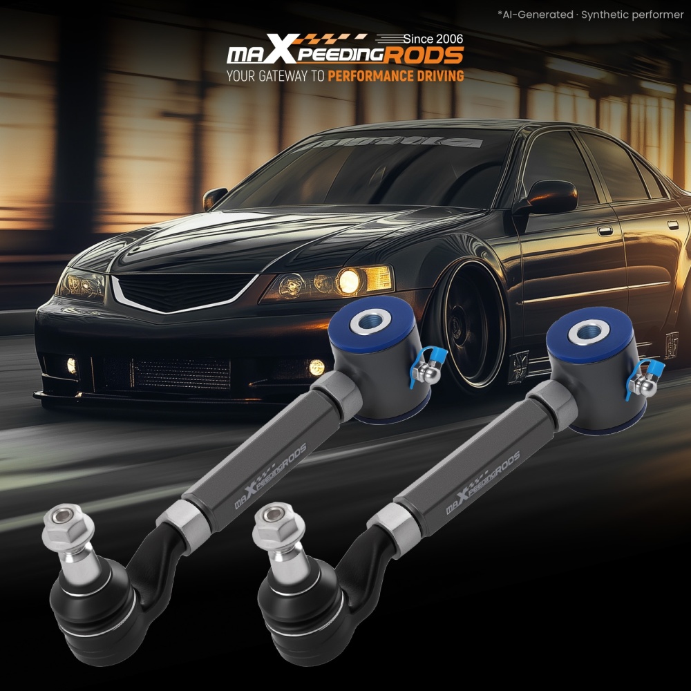 Rear Camber Arms Kit compatible for Acura TL 2004-2008 Left Right Poly Bushing Zerk Fitting