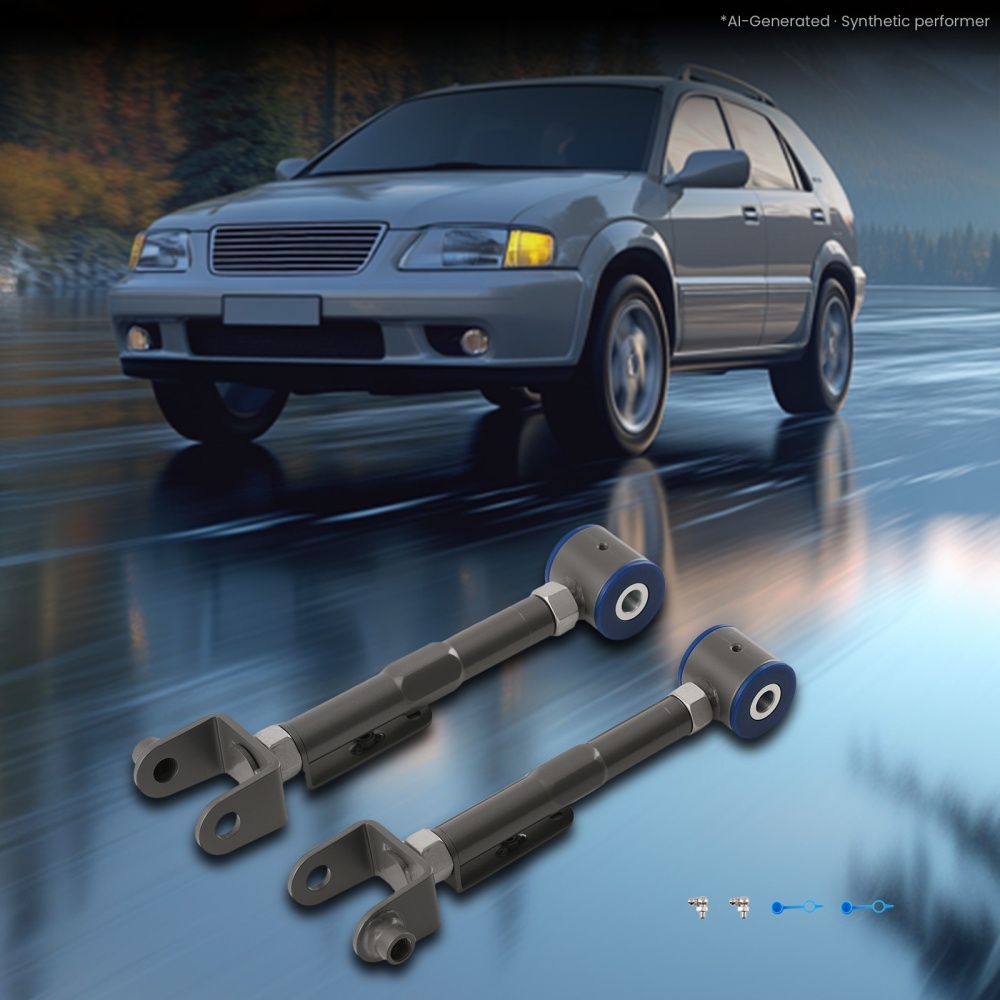 2pcs Rear Upper Adjustable Camber Control Arm Kit compatible for Honda CRV CR-V 2002-2006
