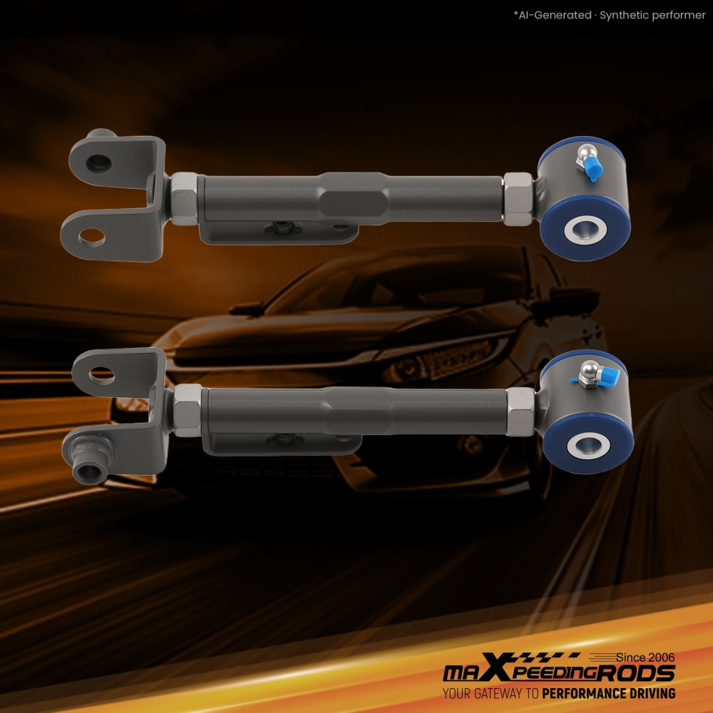 2pcs Rear Upper Adjustable Camber Control Arm Kit compatible for Honda CRV CR-V 2002-2006