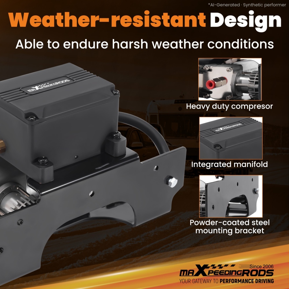 Wireless Universal Air Suspension Compressor Controller Kit compatible for Ford Toyota Van