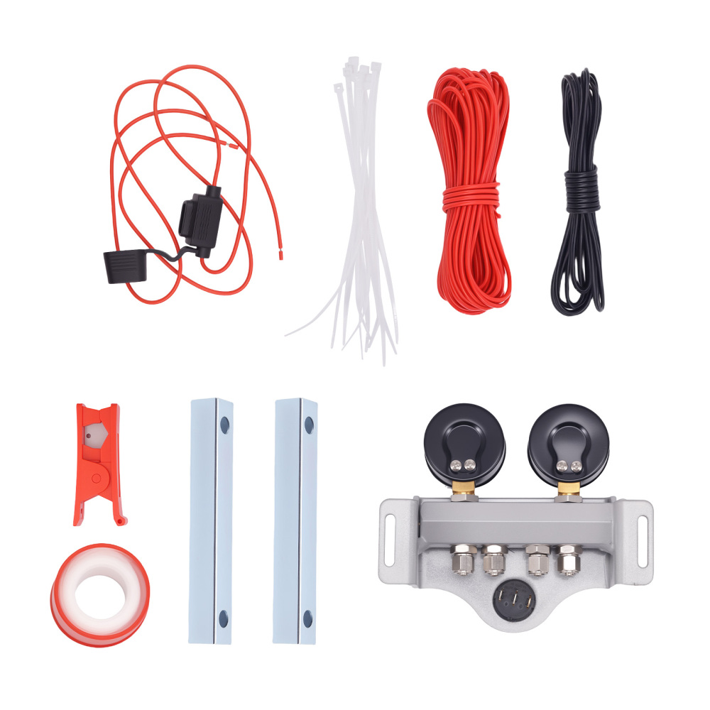 Kit suspensión neumática doble compatible para manómetros compatible para Opel Movano compatible para Renault Master 2010-