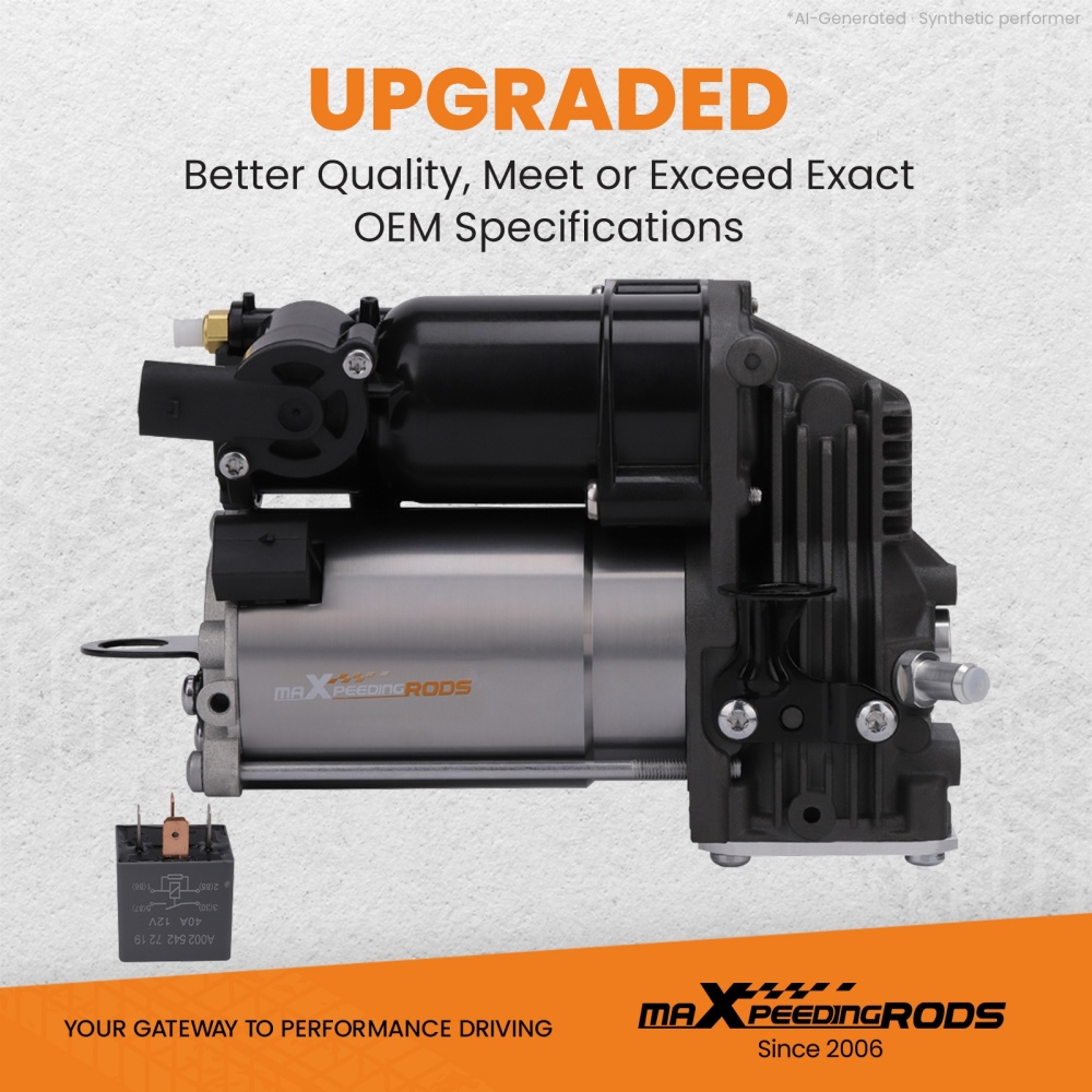 Compatible for Mercedes Benz GL550 X164 Suspension Air Compressor Pump 1643201204 2008 - 2012