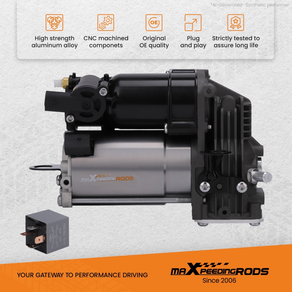 Compatible for Mercedes Benz GL550 X164 Suspension Air Compressor Pump 1643201204 2008 - 2012